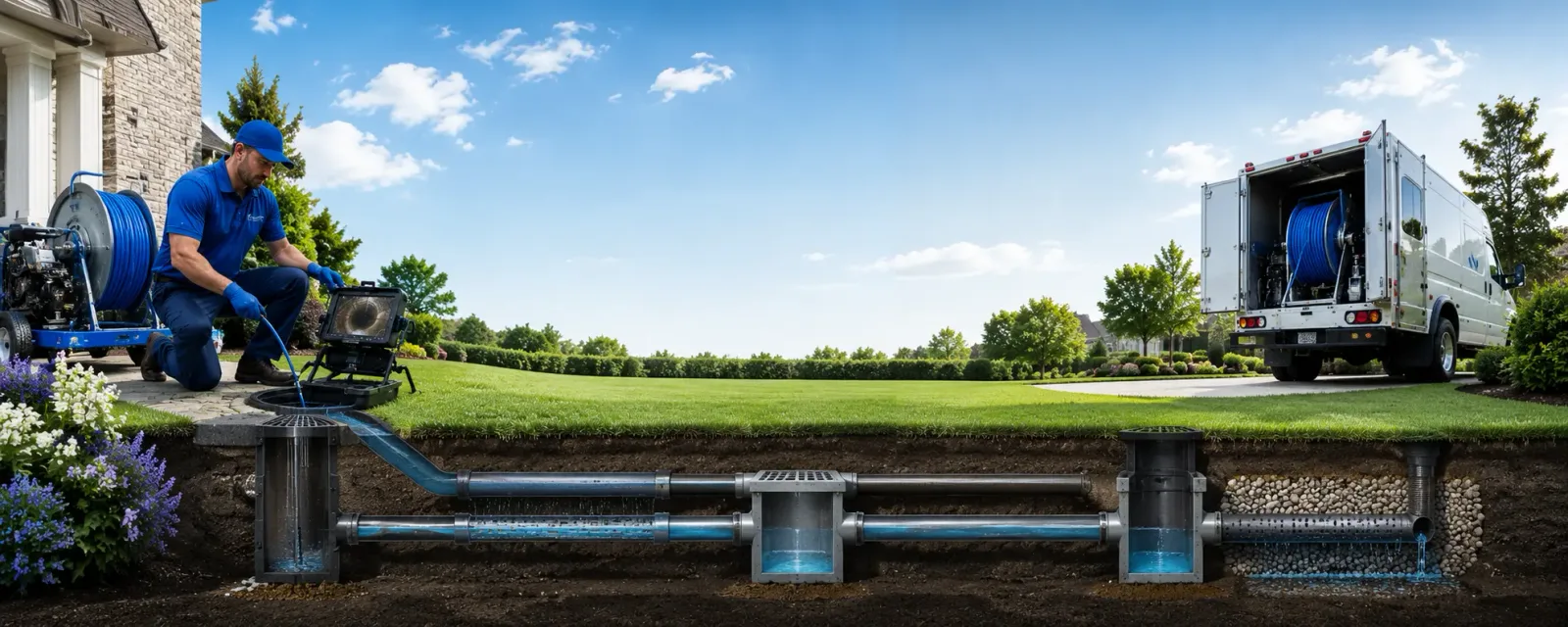 Outdoor drain cleaning information for California, PA